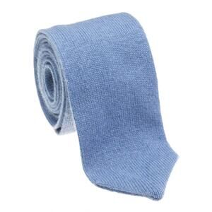 NEW GEOFF NICHOLSON men's cashmere knit tie in light blue